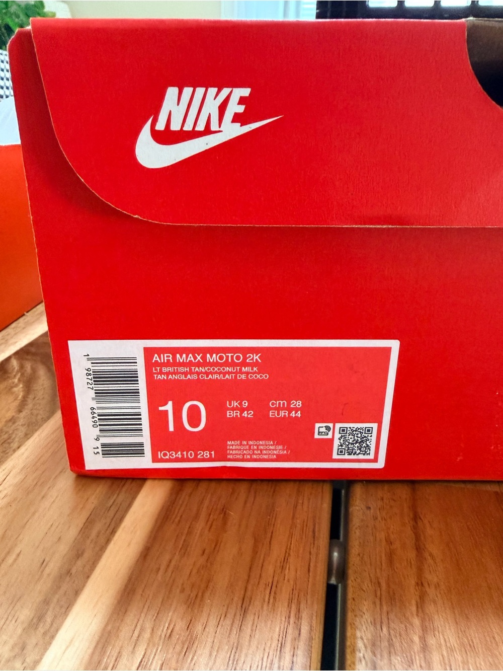 Nike Air Max Moto 2K Brown Lt British Tan Coconut Milk - Picture 7 of 8
